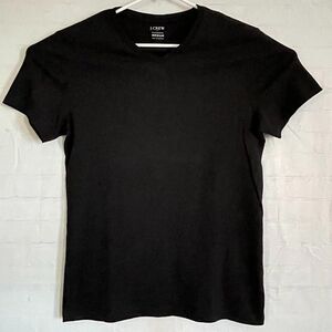 J.Crew Slim Fit T Shirt Mens Medium Black V Neck Short Sleeve Tee NEW!